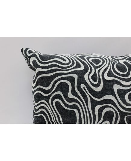Наволочка 50х50 черный с белым Cotton Life 20604, изображение 6