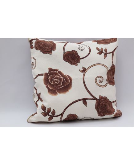 Наволочка 50х50 кавовий з білим Cotton Life 20614, зображення 2