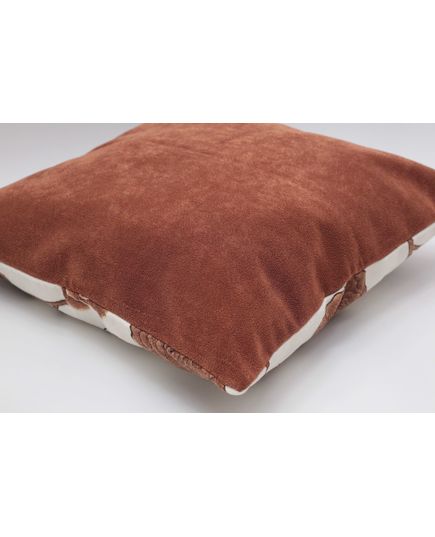 Наволочка 50х50 кавовий з білим Cotton Life 20614, зображення 3