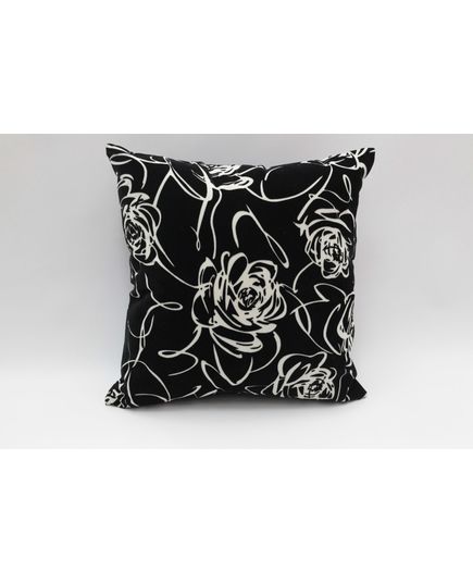 Наволочка 50х50 чорний з білим Cotton Life 20605, зображення 2