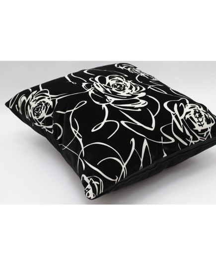 Наволочка 50х50 чорний з білим Cotton Life 20605, зображення 4