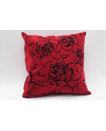 Наволочка 50х50 черный с красным Cotton Life 20608, изображение 3