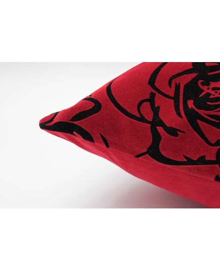 Наволочка 50х50 черный с красным Cotton Life 20608, изображение 2