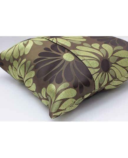 Наволочка коричневий з оливковим Cotton Life 20610, зображення 3