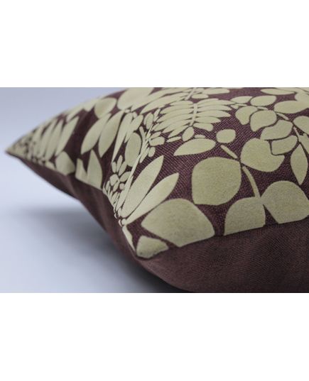 Наволочка коричневый с оливковым Cotton Life 20612, изображение 4