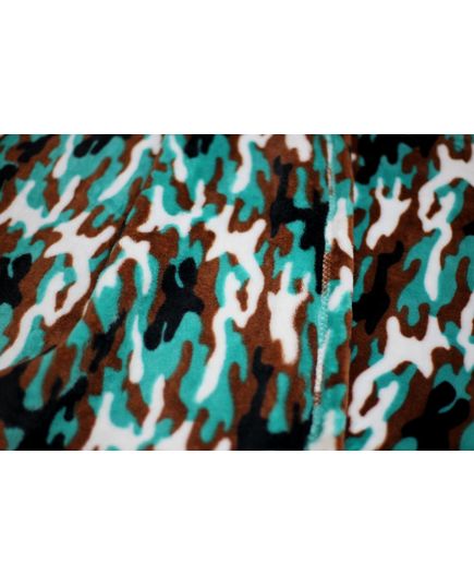 Простынь коричневый с зеленым Cotton Life 13687, изображение 3