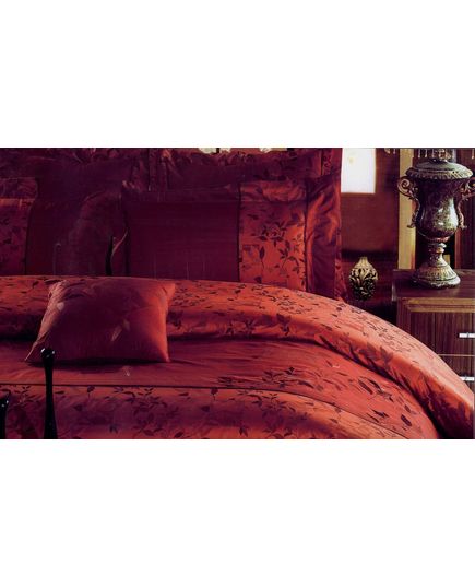 Комплект постельного белья бордовый Linda 1752, изображение 2