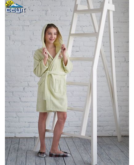 Халат детский 7-8 салатовый Nusa 15930, изображение 2