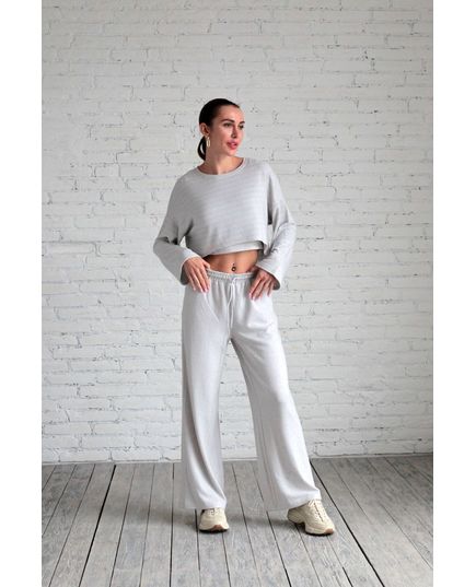 Жіночий домашній костюм XXL-44 сірий Aqua 21385, зображення 4