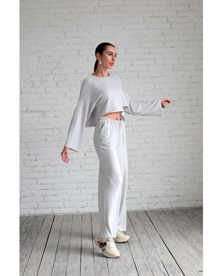 Жіночий домашній костюм XXL-44 сірий Aqua 21385, зображення 5