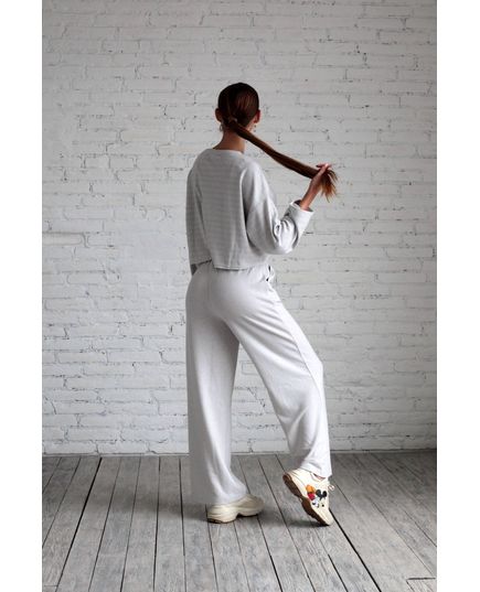 Жіночий домашній костюм XXL-44 сірий Aqua 21385, зображення 7