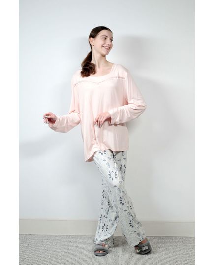 Женский домашний костюм розовый Sevim 18727, изображение 2
