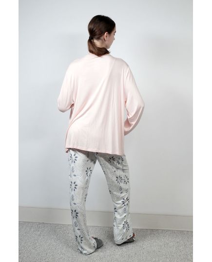 Женский домашний костюм розовый Sevim 18727, изображение 3