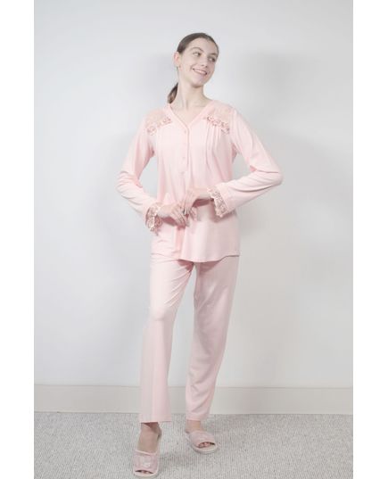 Женский домашний костюм L-40 розовый Aqua 17607, изображение 2