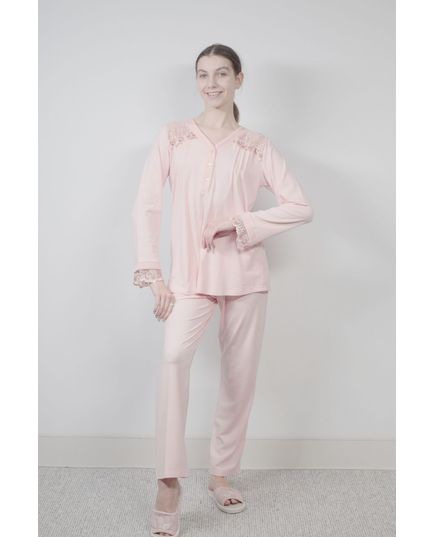 Женский домашний костюм L-40 розовый Aqua 17607, изображение 3