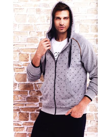 Спортивний костюм S-36 сірий з чорним Aqua 16129, зображення 2