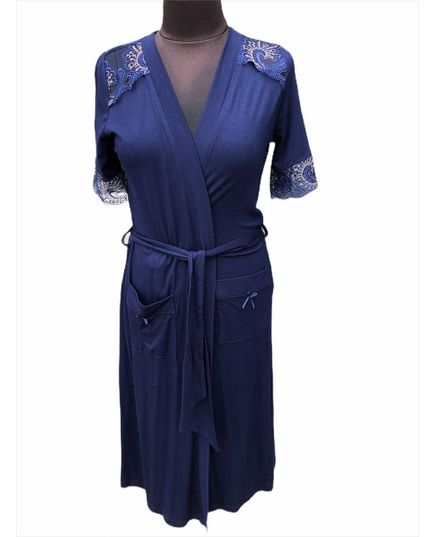 Халат женский S-36 синий Aqua 17372, изображение 3