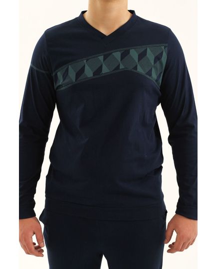 Піжама чоловіча L-40 синій Relax Mode 19942, зображення 2