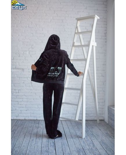 Женский спортивный костюм 58 черный Emperio 17829, изображение 2