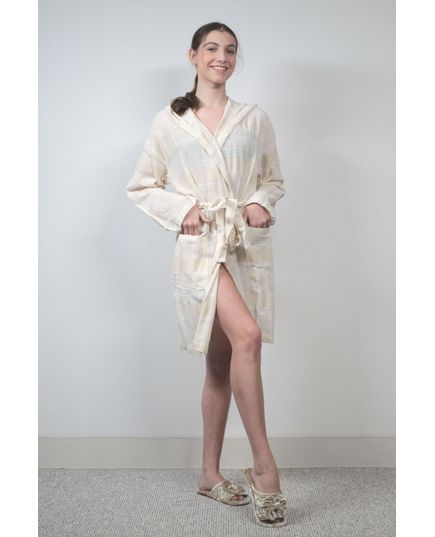 Халат женский XXL-44 бежевый Issimo 19087, изображение 5