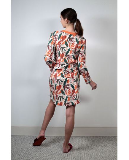 Халат женский S-36 оранжевый Relax Mode 19908, изображение 5