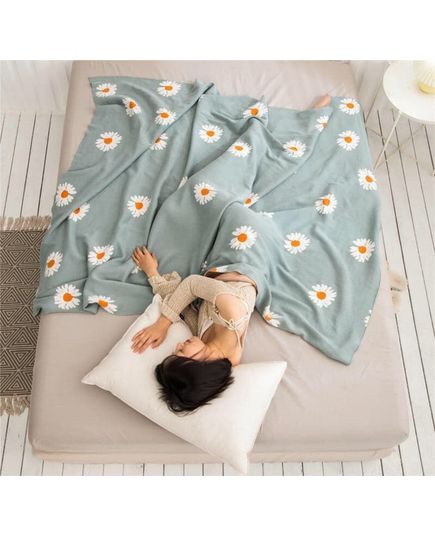 Покрывало 150х200 ментоловый Knitted 19646, изображение 2