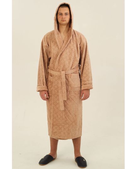 Халат мужской XXL-44 бежевый Soft Show 20811, изображение 2