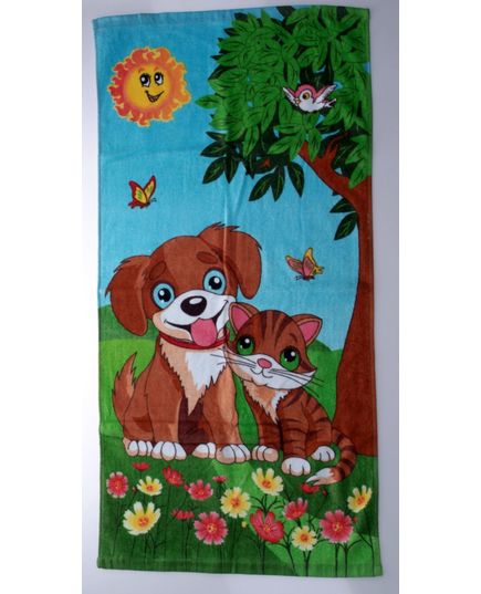 Полотенце детское голубой с желтым Sunvim 12193, изображение 2