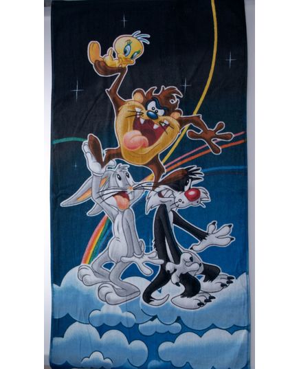 Рушник дитячий 60х120 синій з сірим Sunvim 10754, зображення 2