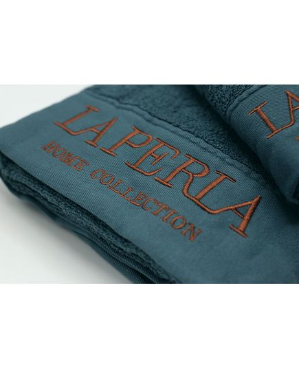 Набір рушників 35х75,70х140 синій La Perla 20384, зображення 2