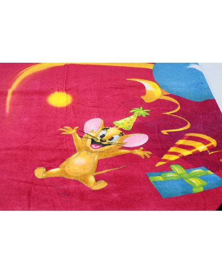 Рушник дитячий бордовий з жовтим Sunvim 20584, зображення 2