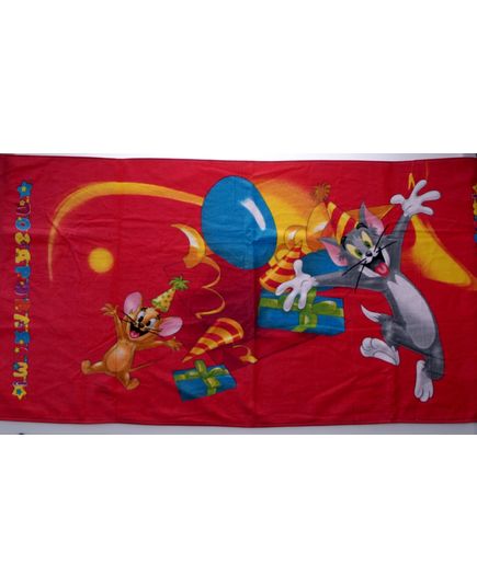 Рушник дитячий бордовий з жовтим Sunvim 20584, зображення 5