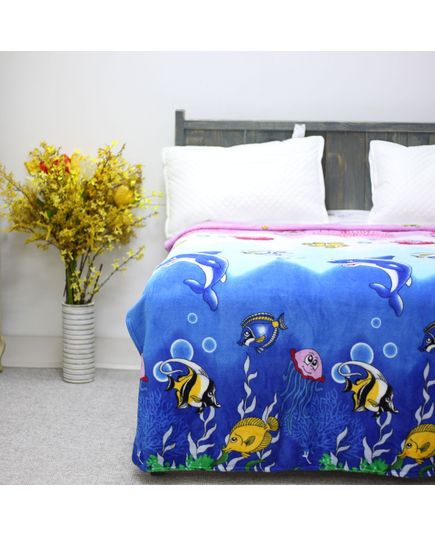 Простирадло 150х200 блакитний з синім Sofita 1686, зображення 2