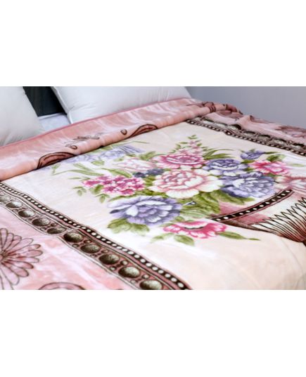 Плед 200х240 пудровый UNO 21148, изображение 3