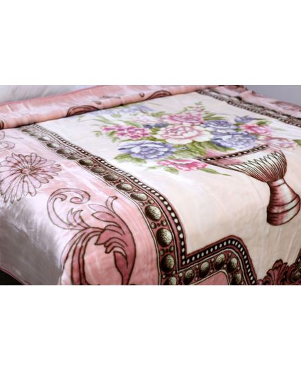 Плед 200х240 пудровый UNO 21148, изображение 4