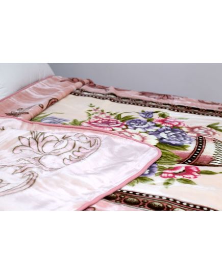 Плед 200х240 пудровый UNO 21148, изображение 5