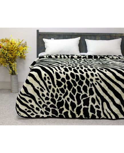 Плед 200х240 чорний з білим Superon 13226, зображення 3