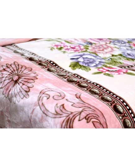 Плед 220х240 пудровий UNO 21153, зображення 3