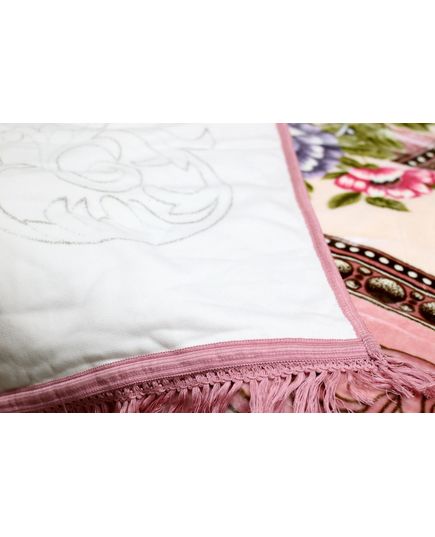 Плед 220х240 пудровий UNO 21153, зображення 4