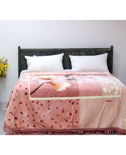 Плед 220х240 пудровый UNO 21155, изображение 2