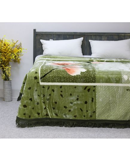 Плед 220х240 зелений UNO 21156, зображення 3