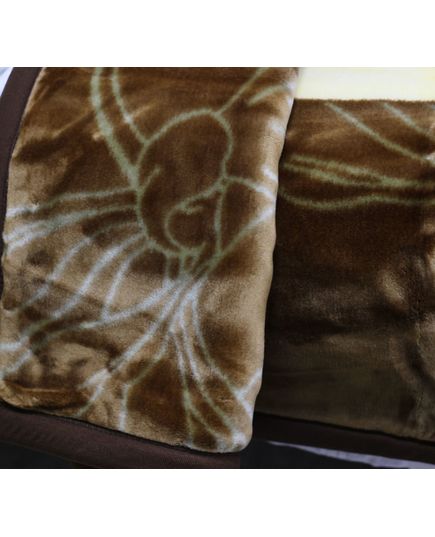 Плед 200х240 коричневий Cotton Life 641, зображення 3