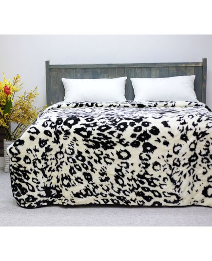 Плед 200х240 черный с белым Oscar 11095, изображение 3