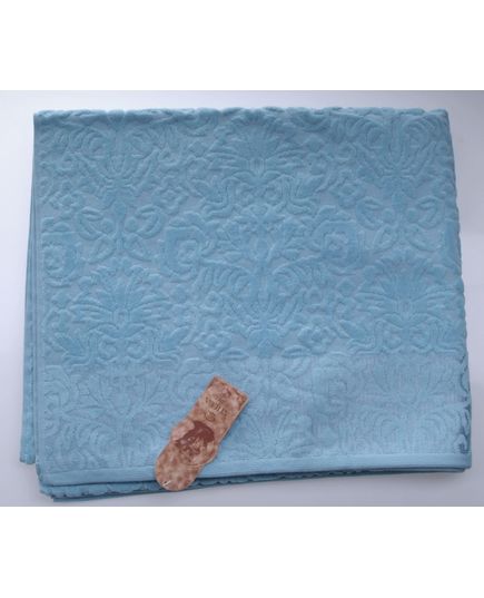 Рушник 100х150 блакитний HAYAT 8906, зображення 4