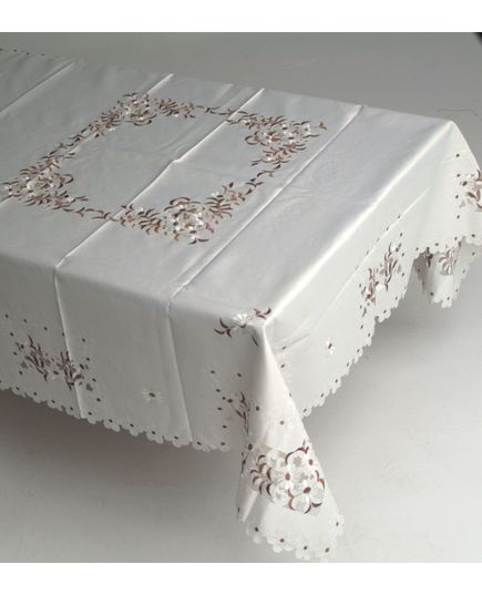 Скатертина 160х160 білий TD Seul 8431, зображення 2