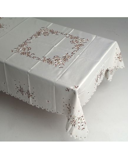 Скатертина 160х160 білий TD Seul 8431, зображення 3