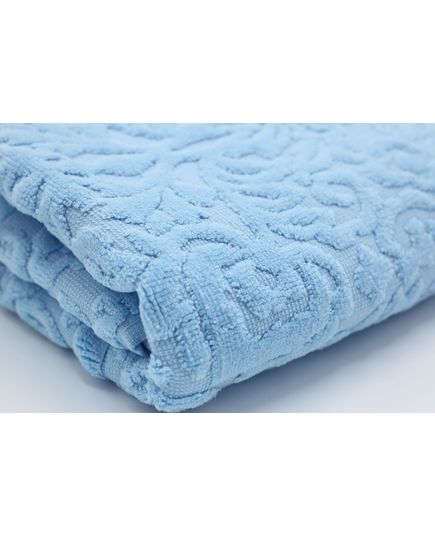 Рушник 100х150 блакитний HAYAT 8906, зображення 2