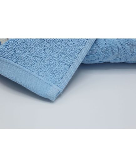 Рушник 100х150 блакитний HAYAT 8906, зображення 3