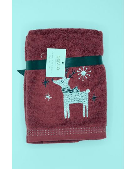 Набор полотенец для кухни бордовый Pavia 21591, изображение 2