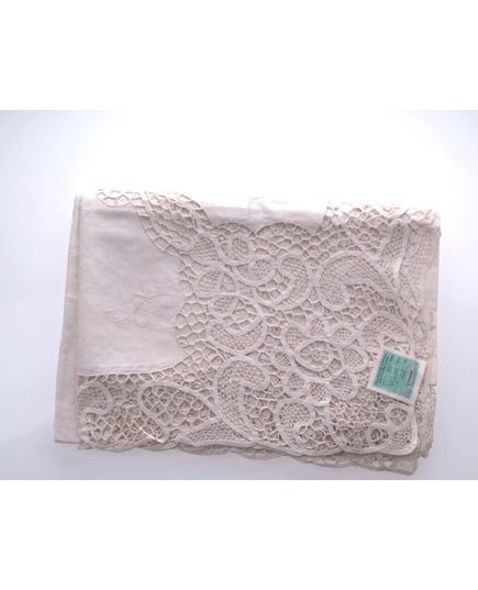 Скатерть 180х220 бежевый No Brand 18187, изображение 2